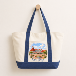 Hotel del Coronado Oversized Zipper Tote