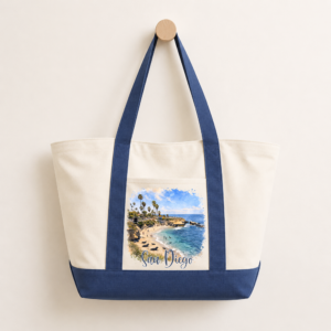La Jolla Cove Oversized Zipper Tote