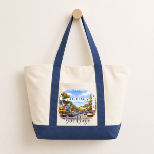 Little Italy Oversized Zipper Tote